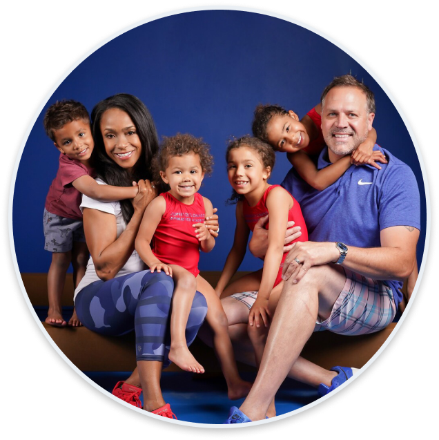 Dominique and family circle